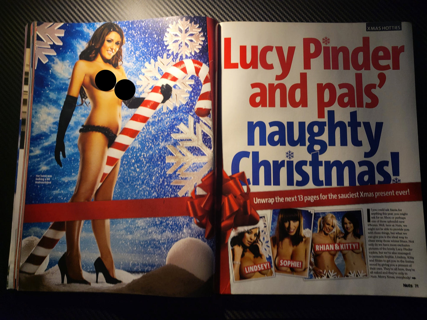 Nuts 14-27 December 2007 (990) Double Xmas Issue LUCY PINDER SOPHIE HOWARD