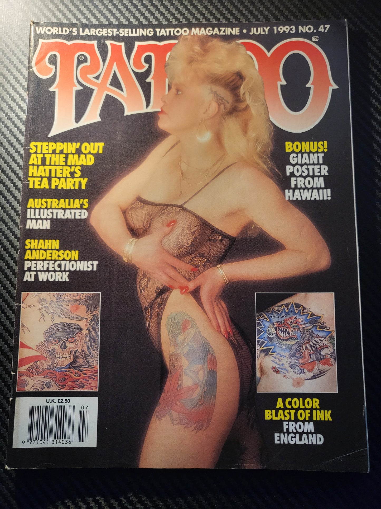 Tattoo Magazine July 1993 (994)(Rare) Shane Anderson Alexis Lyman John Godley