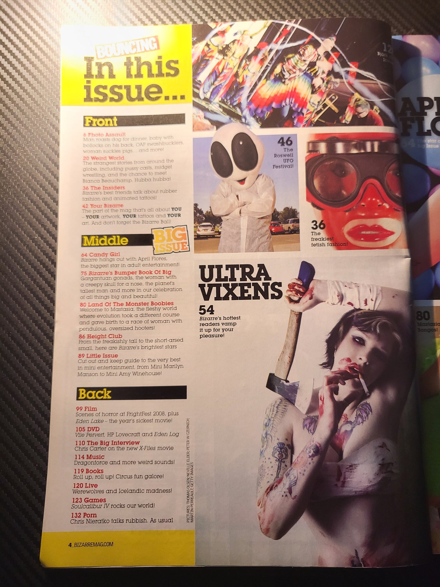 Bizarre Magazine September 2008 (995) April Flores Big Issue