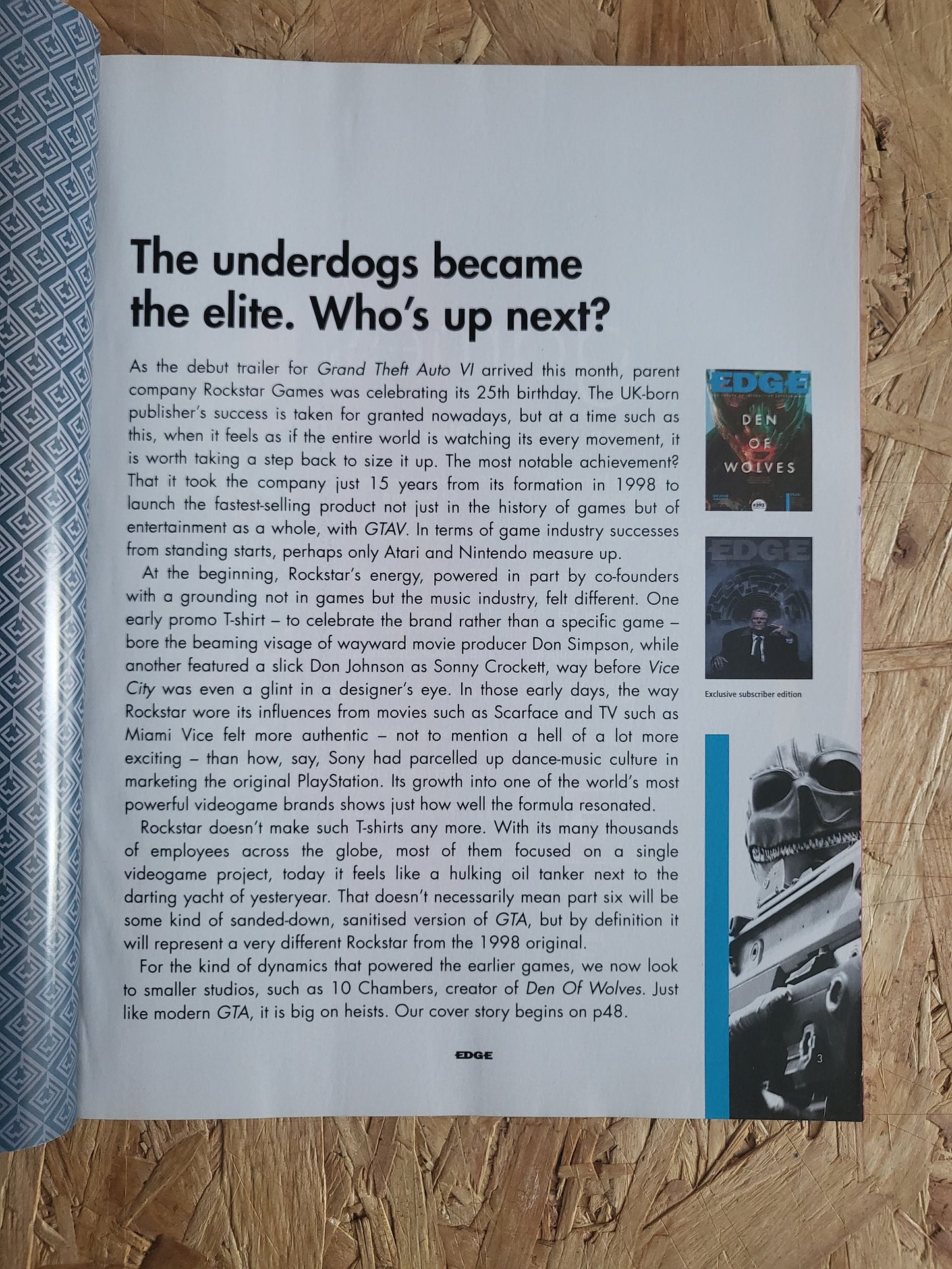 EDGE Magazine February 2024 #393 Subscriber (1004) Den of Wolves