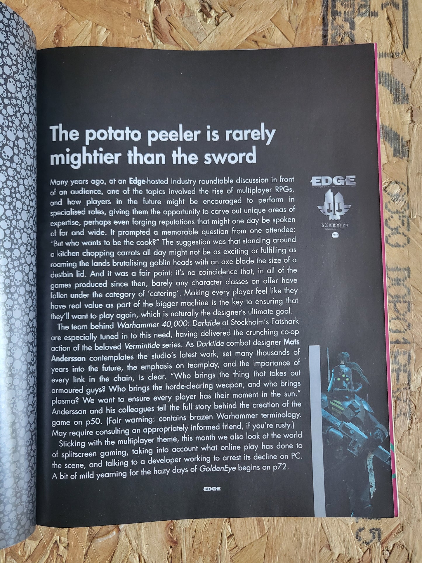 EDGE Magazine July 2022 #372 Subscriber (1005) Warhammer 40,000: Darktide