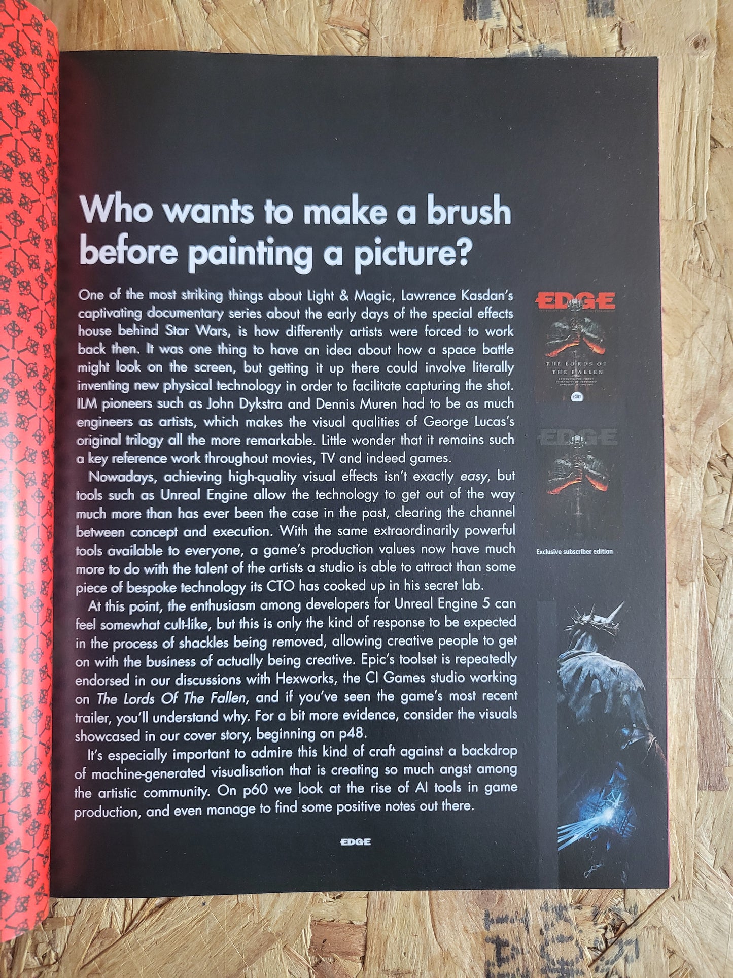 EDGE Magazine March 2023 #381 Subscriber (1005) The Lords Of The Fallen