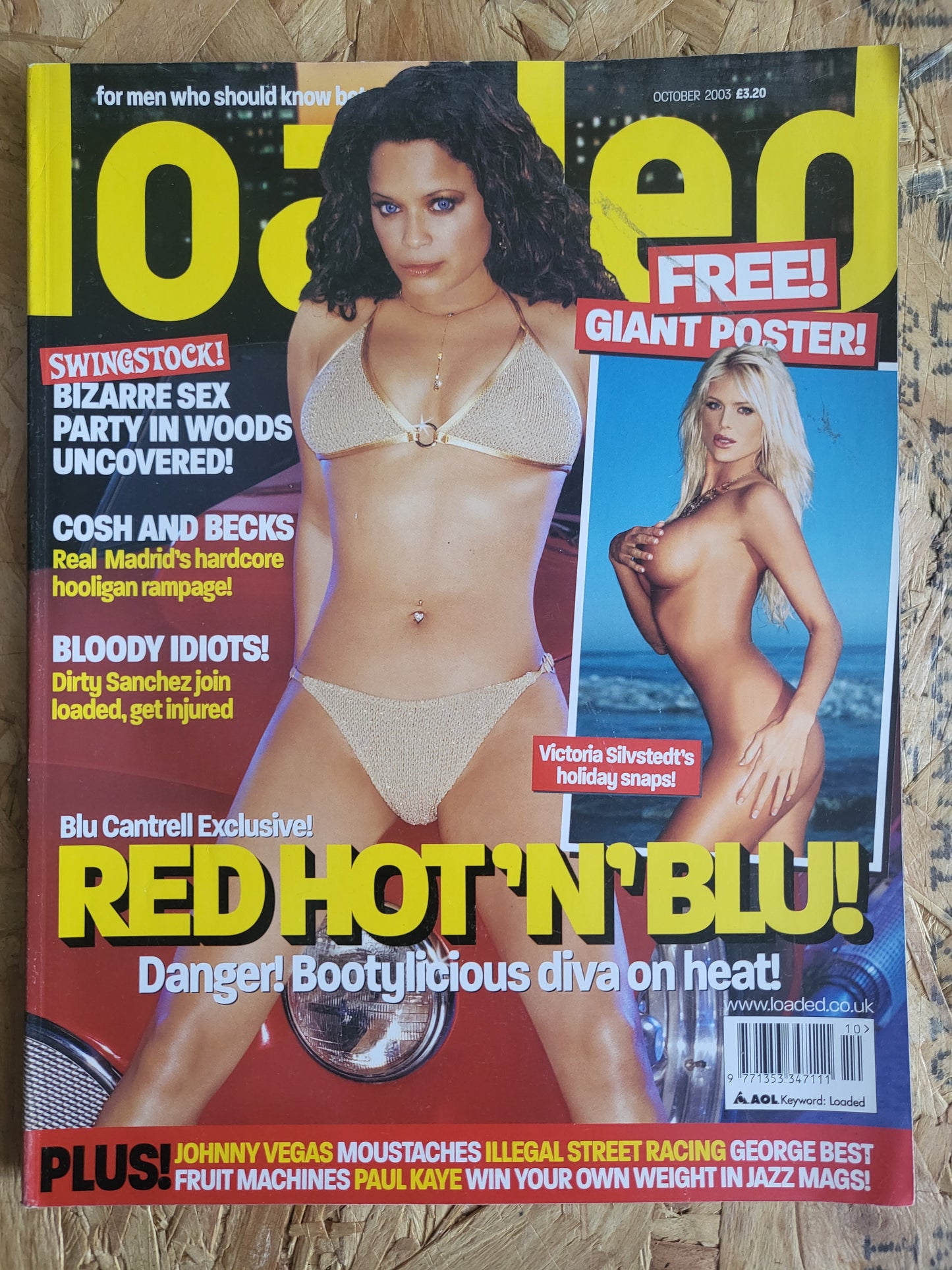 LOADED Magazine October 2003 (1007) Victoria Silvstedt POSTER Blu Cantrell