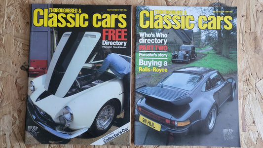 6x Classic Cars Magazines 1981 Bundle/Job Lot (00043) Rolls Royce Jaguar