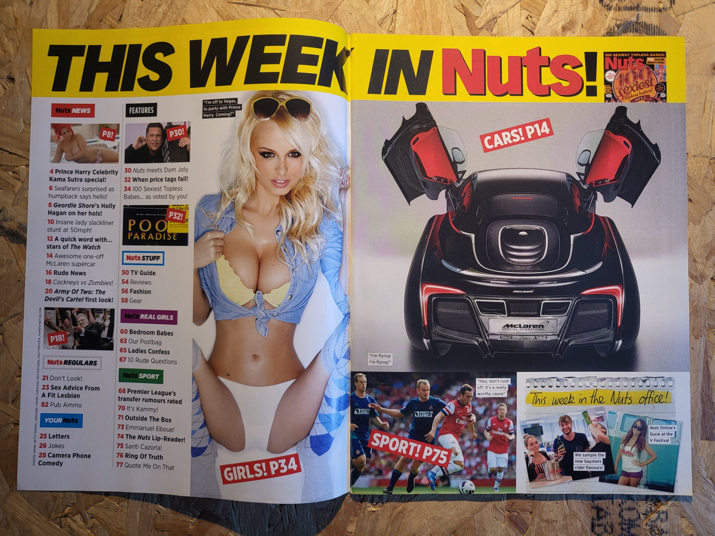 NUTS 31 August 6 September 2012 (1009) POSTER Rosie Jones HOLLY HAGAN Lucy Pinder