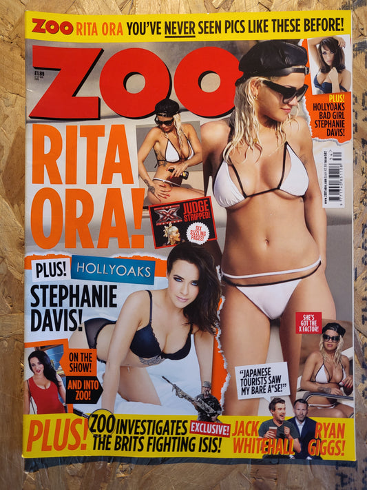 Zoo Magazine 21-27 August 2015 (RARE)(1010) Rita Ora Stephanie Davies Lucy Turner