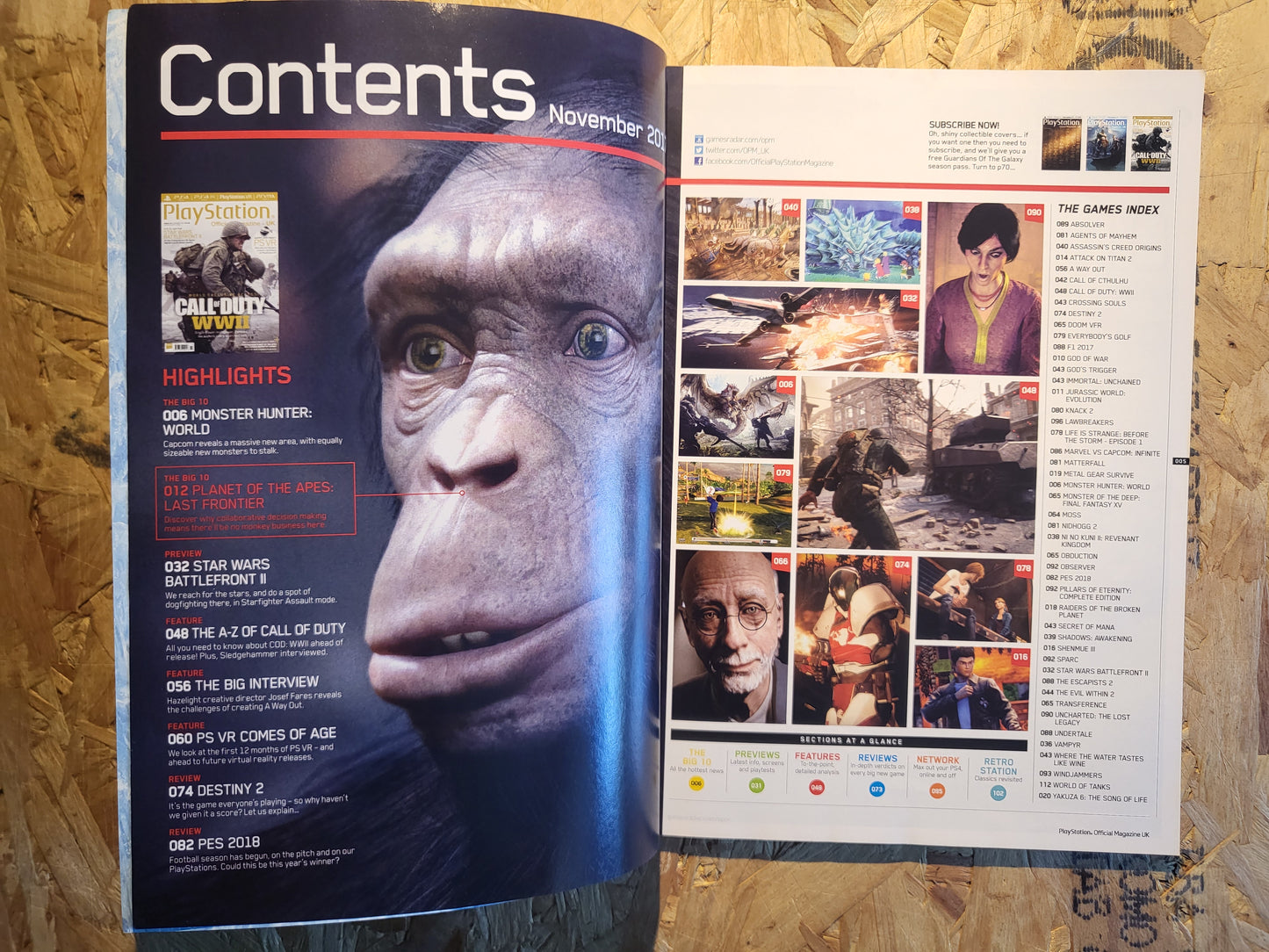 Playstation Magazine November 2017 #141 (1011) Call of Duty WW2 Star Wars Battlefront Monster Hunter