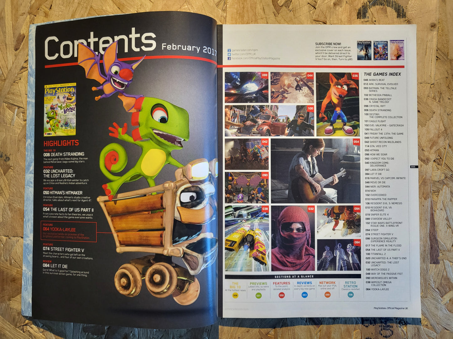 Playstation Magazine February 2017 #132 (1011) Yooka-Laylee The Last of Us Uncharted