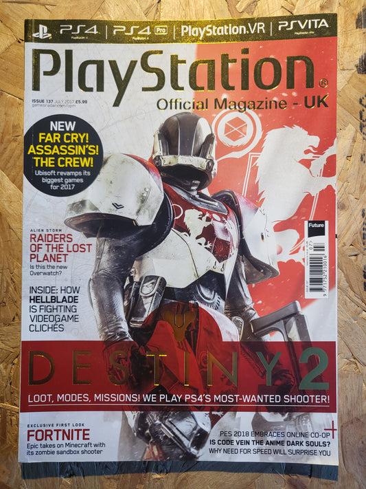 Playstation Magazine July 2017 #137 (1011) Hellblade Destiny Fortnite