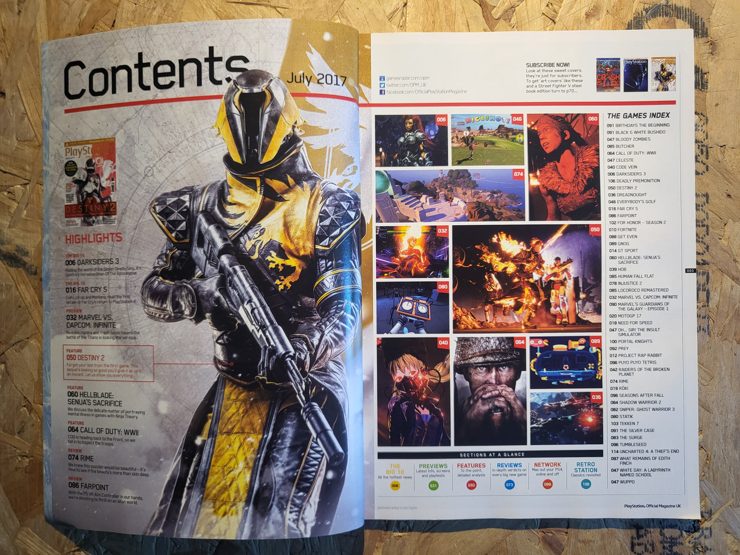 Playstation Magazine July 2017 #137 (1011) Hellblade Destiny Fortnite