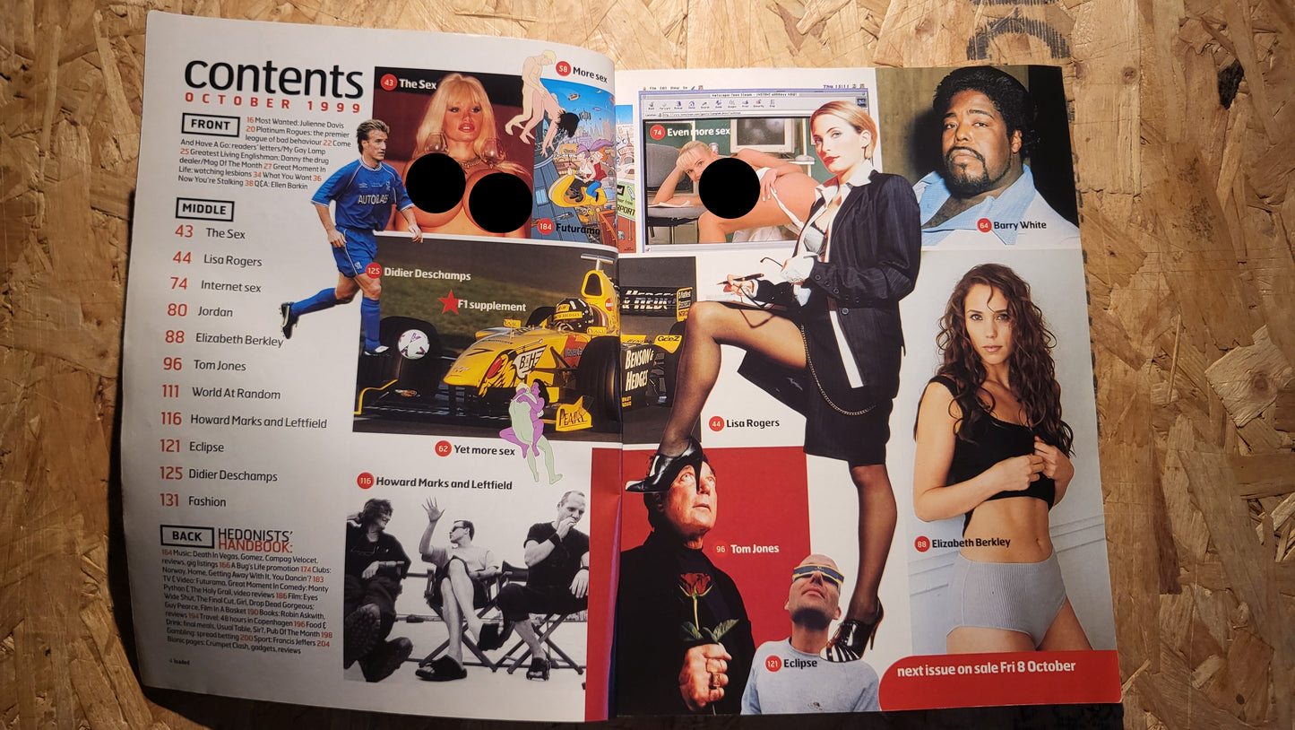 Loaded Magazine October 1999 (RARE)(1012) Lisa Rogers Jordan Jo Guest