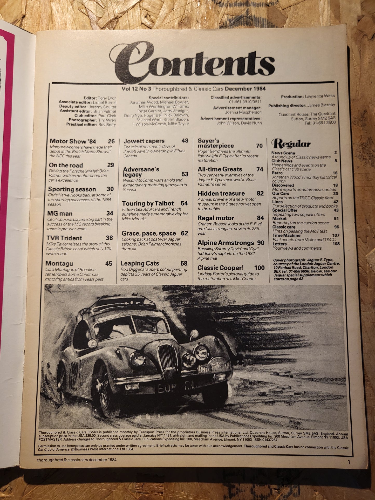 Classic Cars Magazine December 1984 (1013) Porsche 944 TVR Trident
