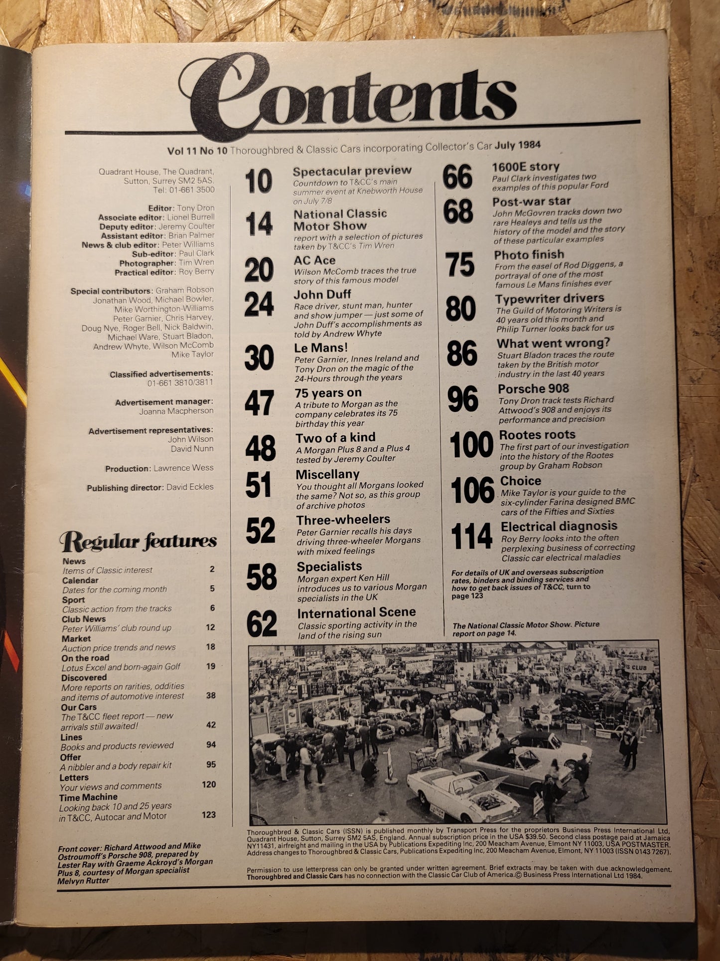 Classic Cars Magazine July 1984 (1014) Le Mans Special Rootes Morgan