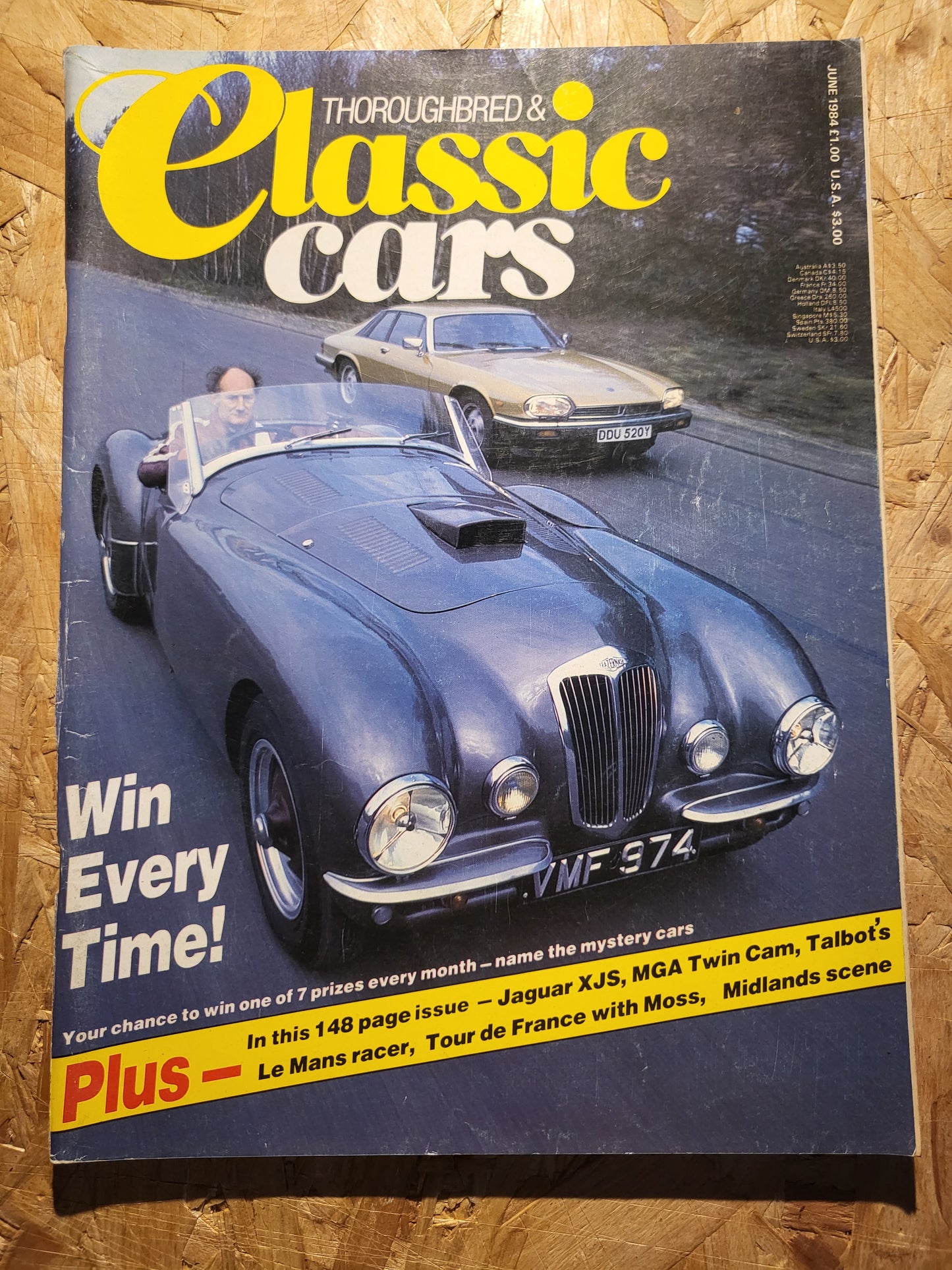 Classic Cars Magazine June 1984 (1014) Jaguar XJS MGA Bentley
