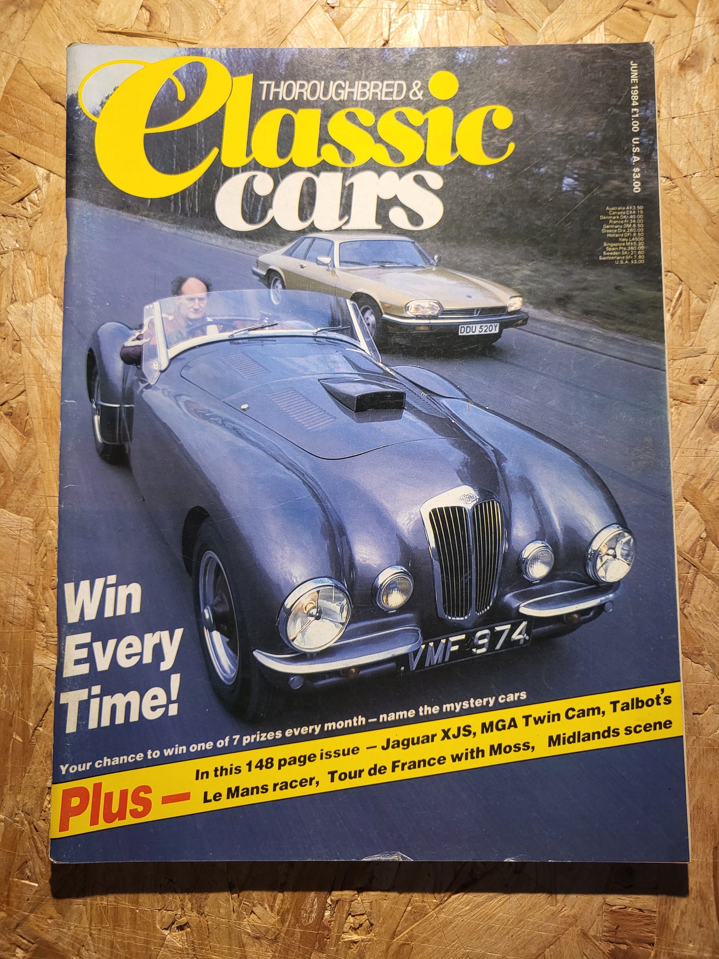 Classic Cars Magazine June 1984 (1014) Jaguar XJS MGA Bentley