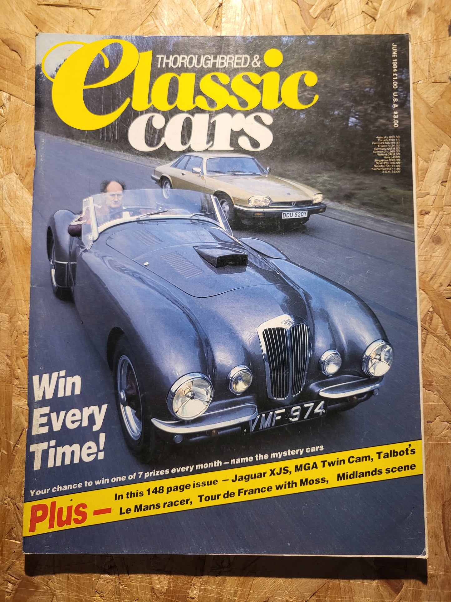 Classic Cars Magazine June 1984 (1014) Jaguar XJS MGA Bentley