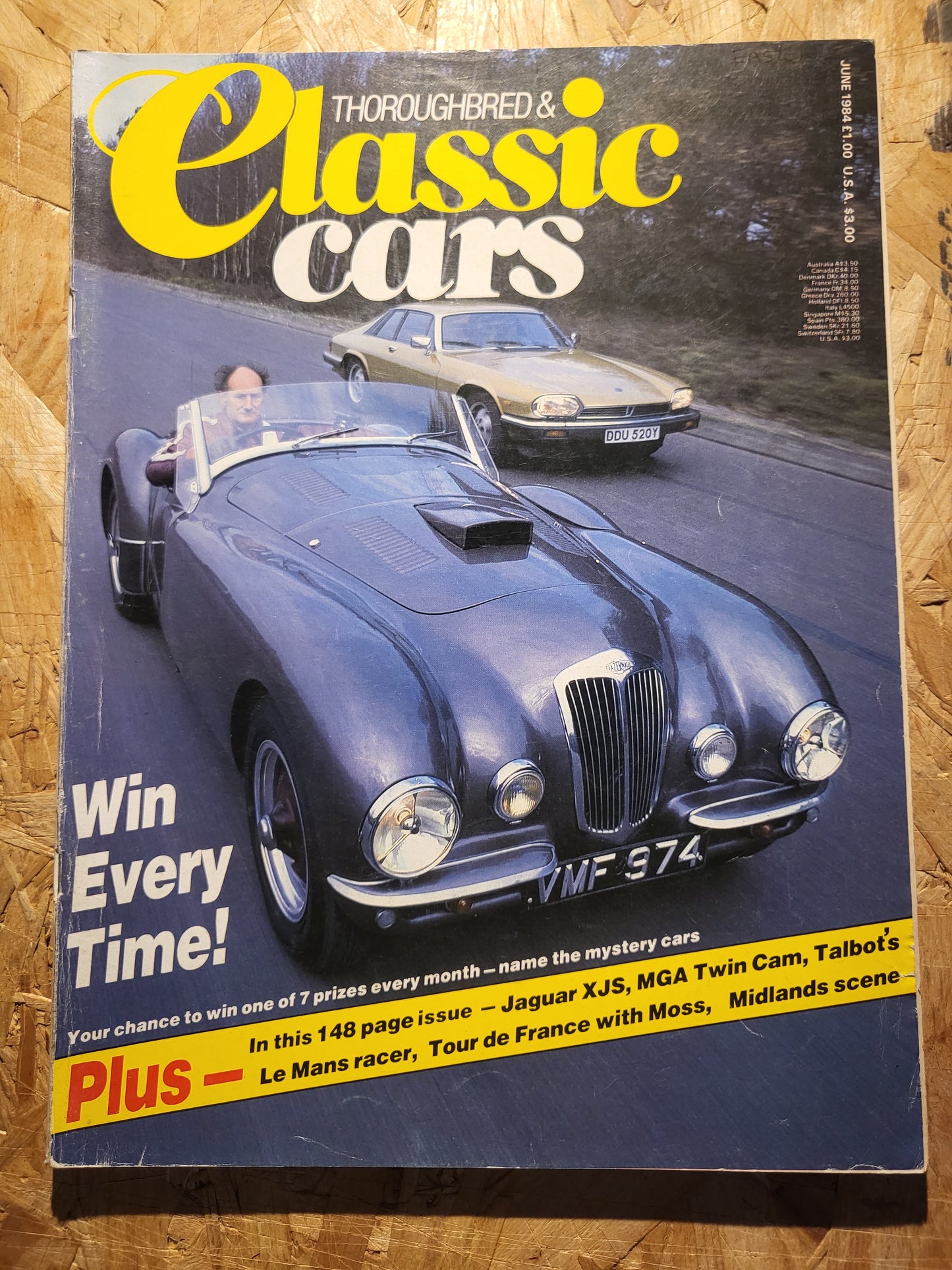 Classic Cars Magazine June 1984 (1014) Jaguar XJS MGA Bentley