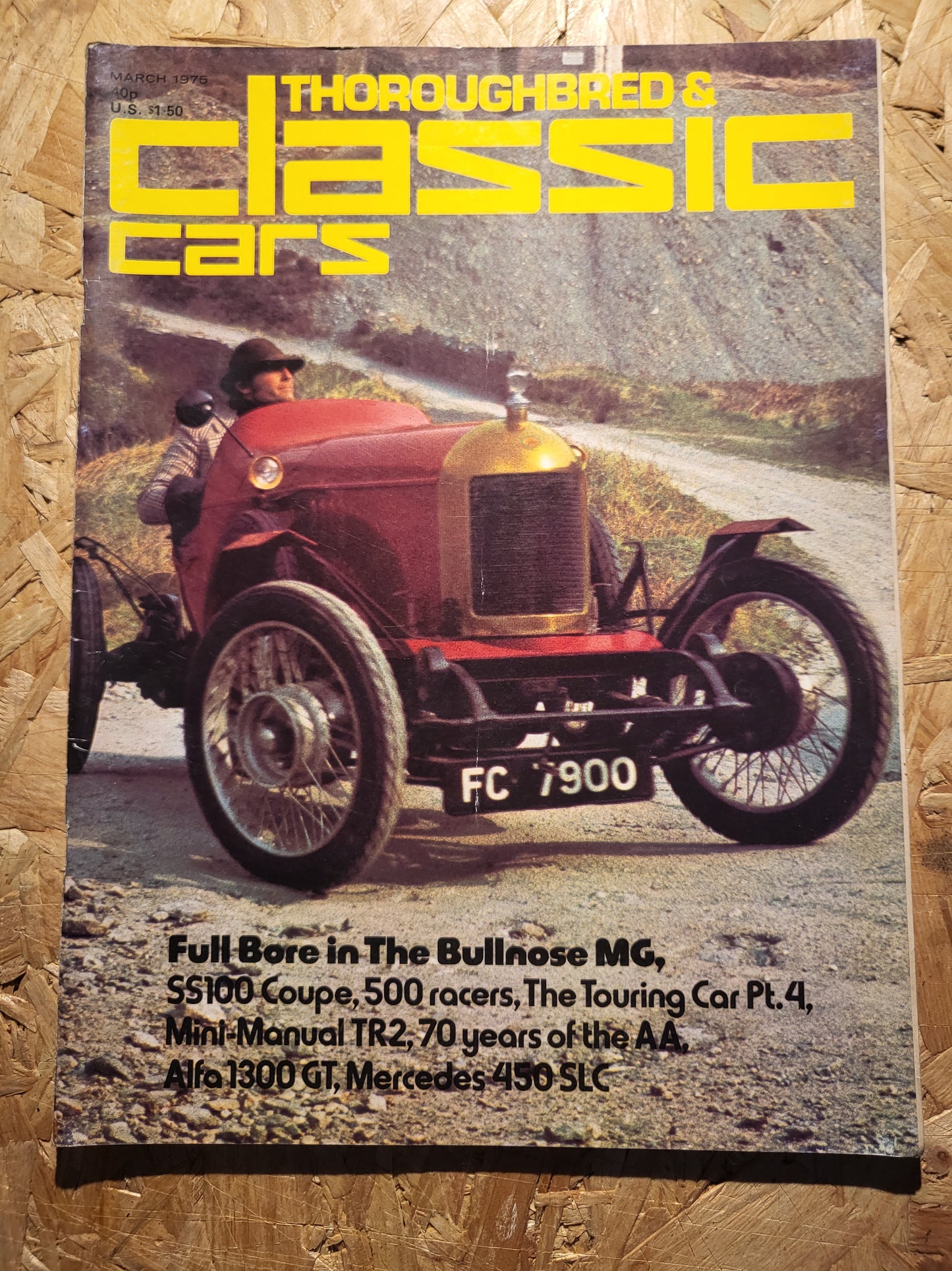 Classic Cars Magazine March 1975 (1015) SS100 Coupe Mini-Manual TR2 Alfa 1300 GT Mercedes 450 SLC