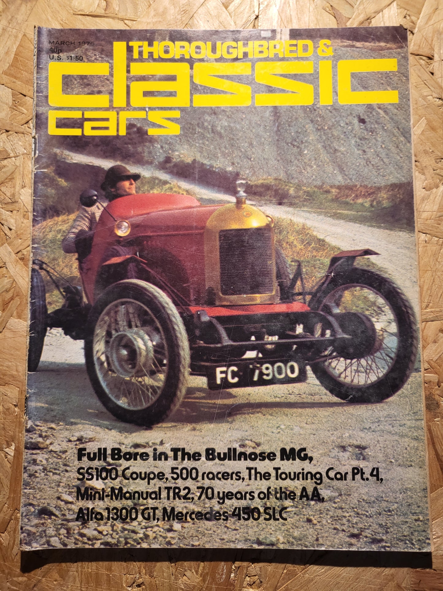 Classic Cars Magazine March 1975 (1015) SS100 Coupe Mini-Manual TR2 Alfa 1300 GT Mercedes 450 SLC