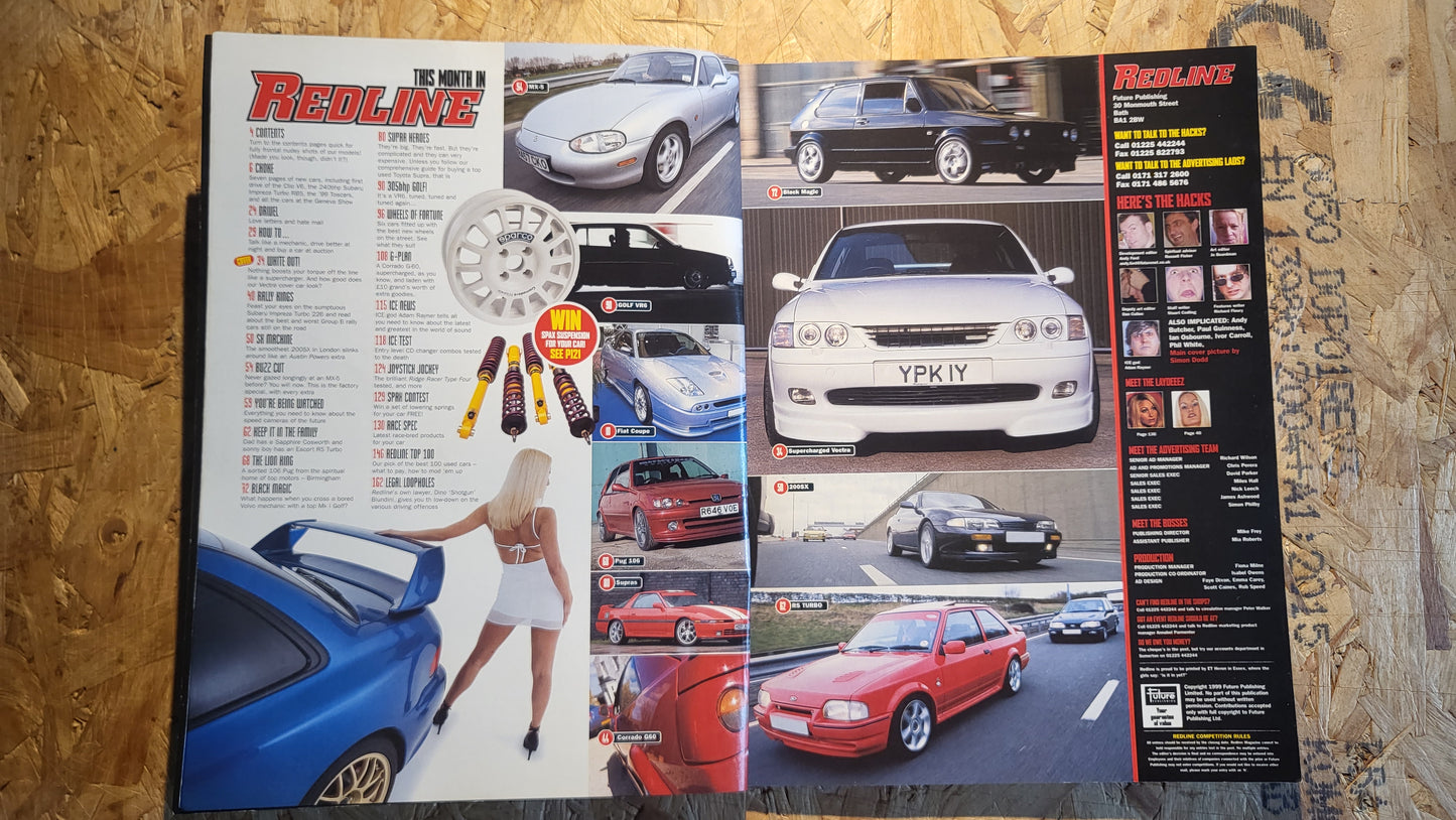 Redline Magazine May 1999 (1018) Supercharged Vectra