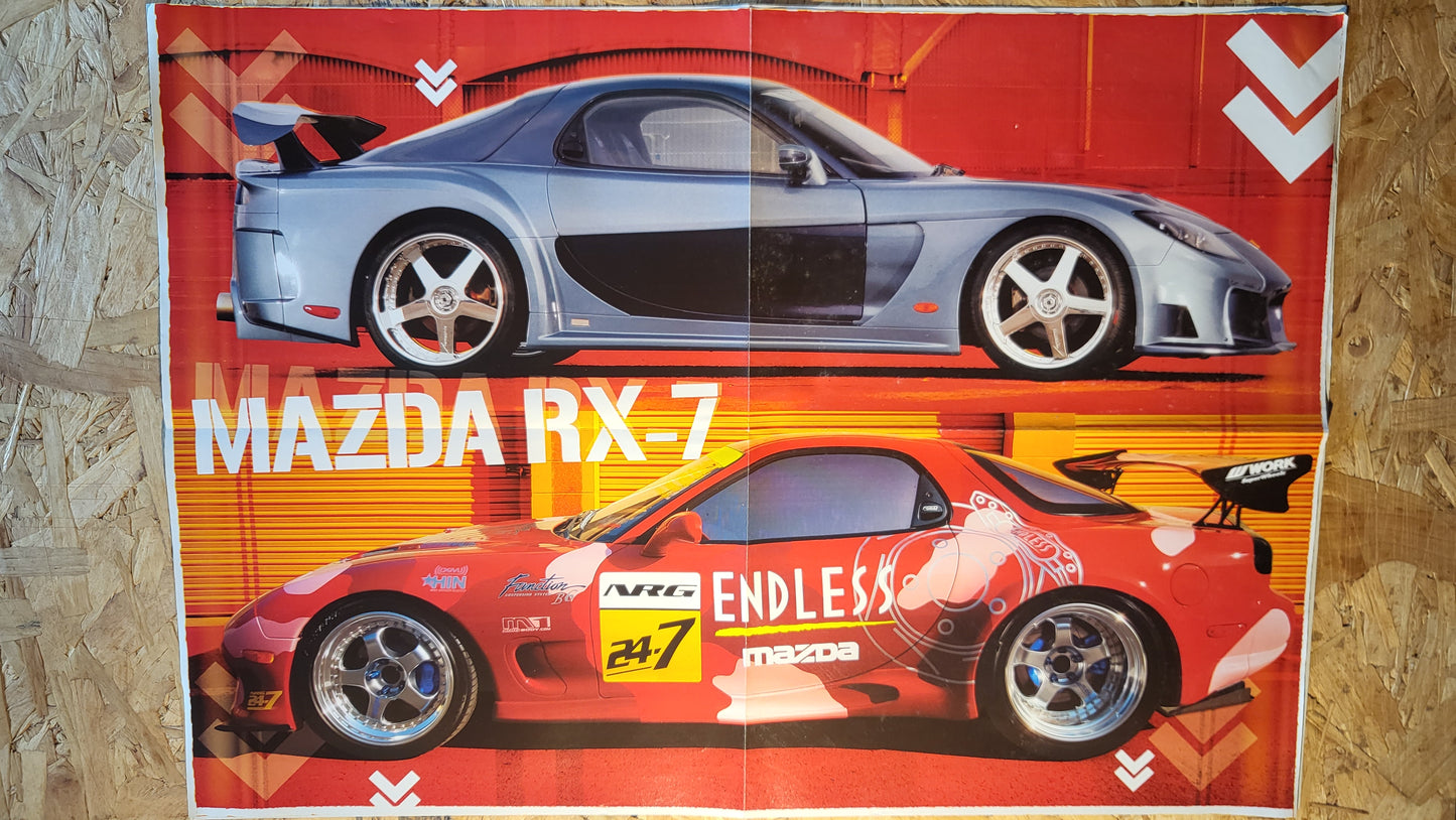MAX Power Magazine MASSIVE POSTER Jerri Byrne 3 PART (BB005) Mazda RX-7