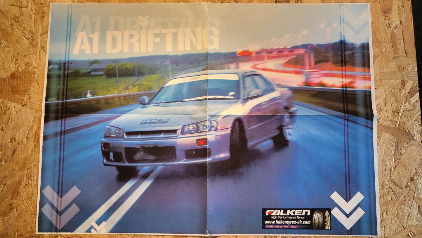 MAX Power Magazine MASSIVE POSTER Jerri Byrne 3 PART (BB005) Mazda RX-7
