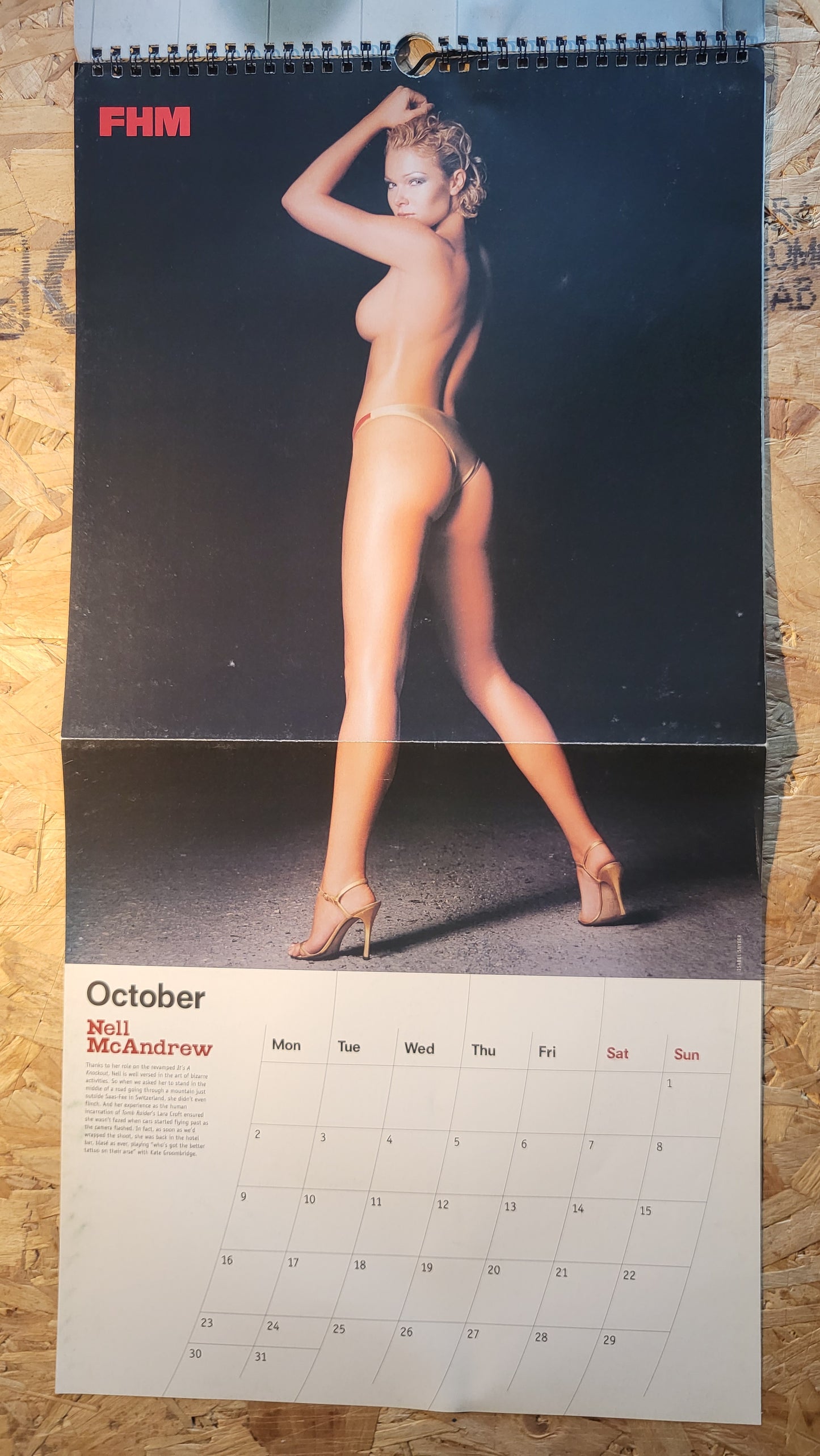 FHM Magazine Calendar 2000 (BB005) Melinda Messenger Nell McAndrew Isla Fisher