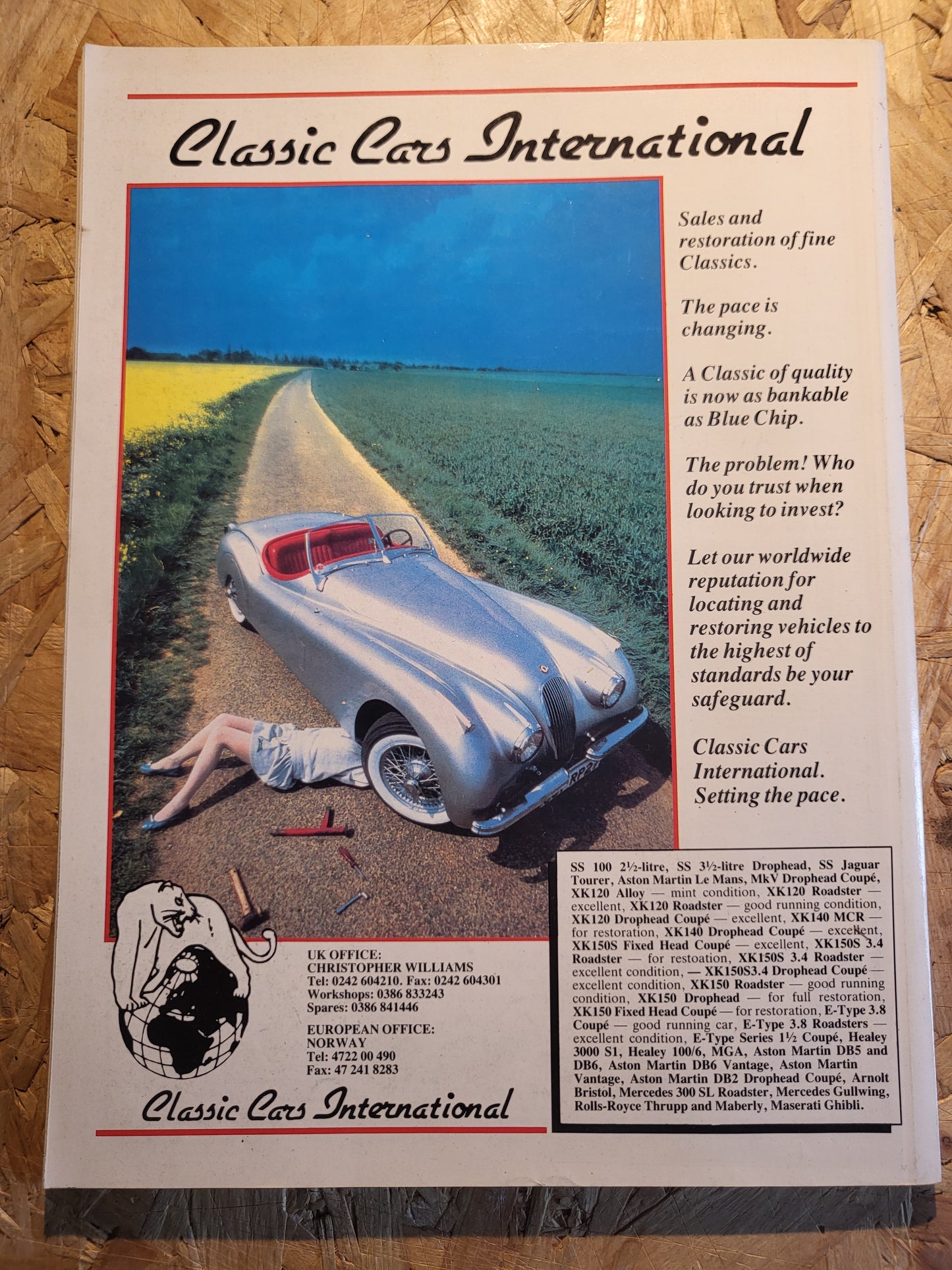 Classic Cars Magazine August 1988 (1019) MGB Porscge Ferrir Aston