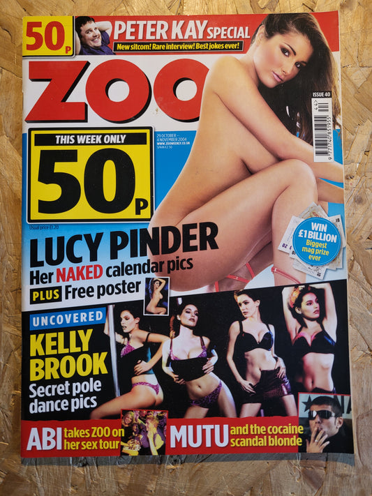 Zoo Magazine 29 October 4 November 2004 (1020) POSTER Lucy Pinder