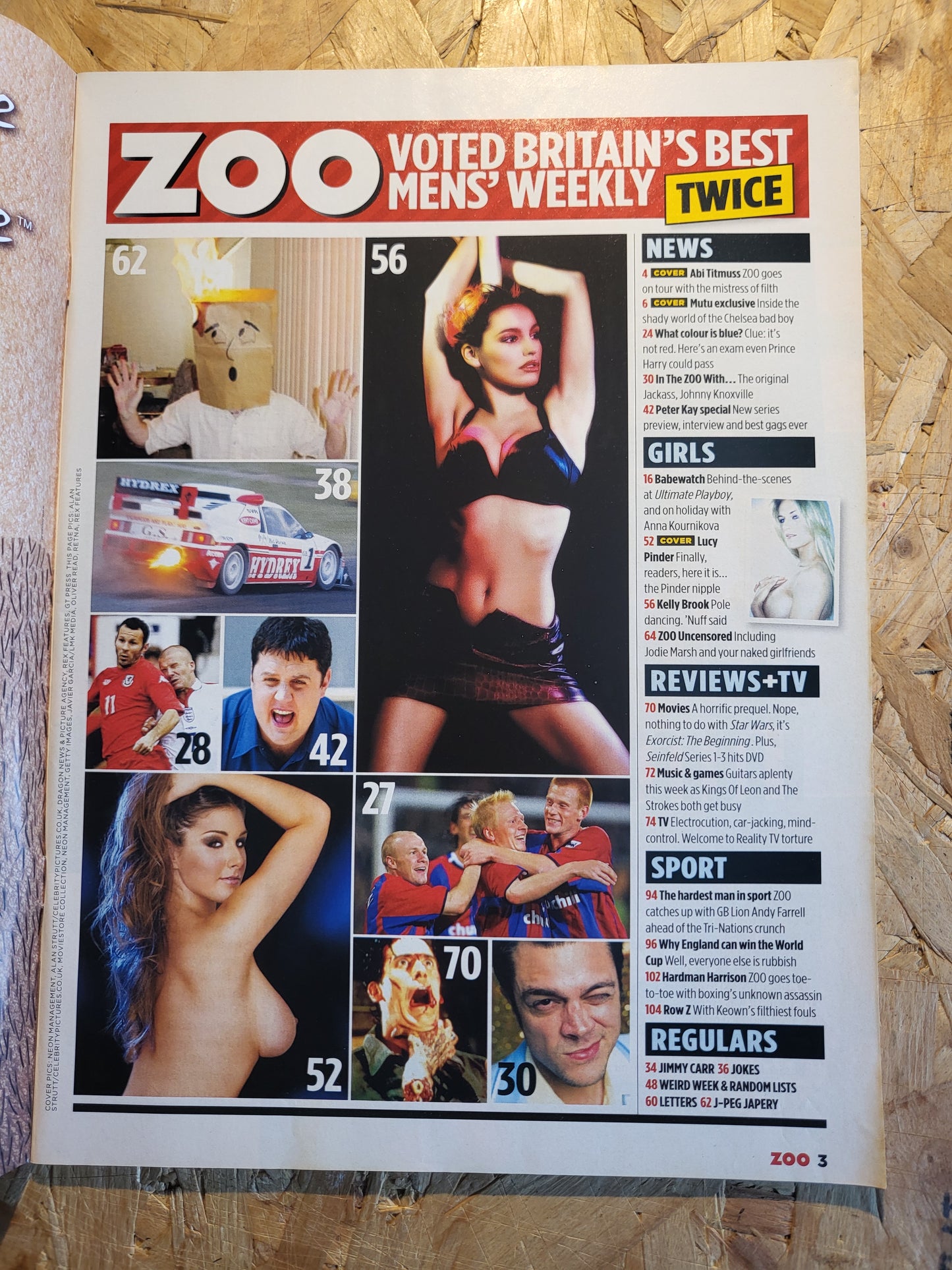 Zoo Magazine 29 October 4 November 2004 (1020) POSTER Lucy Pinder