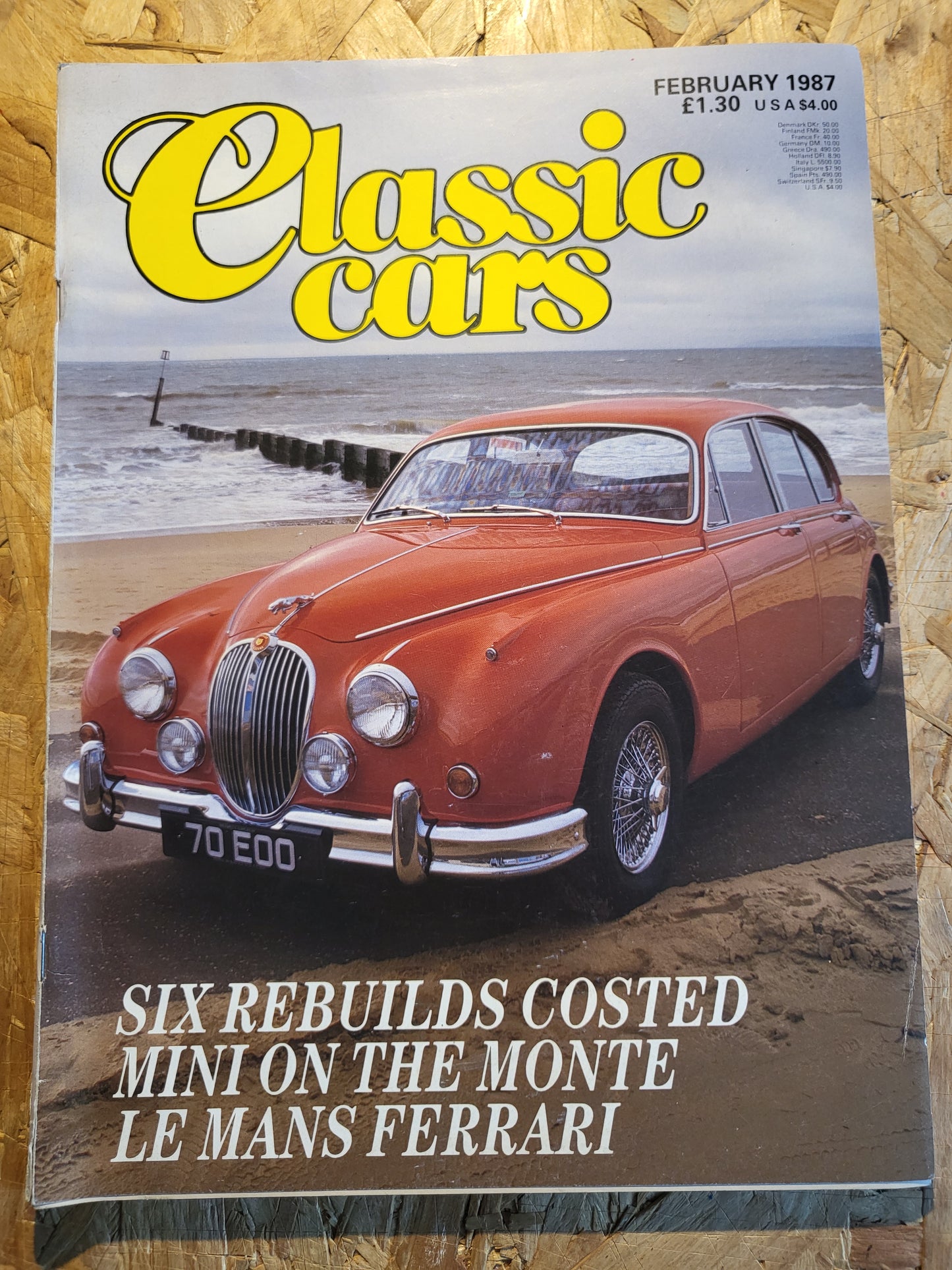 Classic Cars Magazine February 1987 (1021) Jaguar Mk2 Le Mans Ferrari