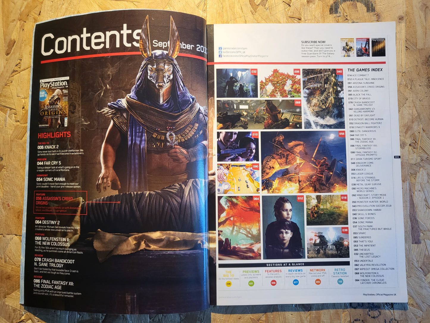 Playstation Magazine September 2017 #139 (1024) Assassin Creed Wolfenstein