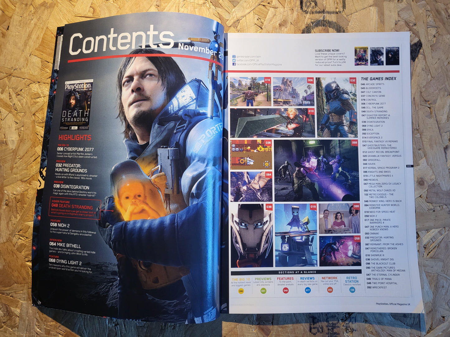 Playstation Magazine November 2019 #167 (1024) Death Stranding Cyberpunk 2077