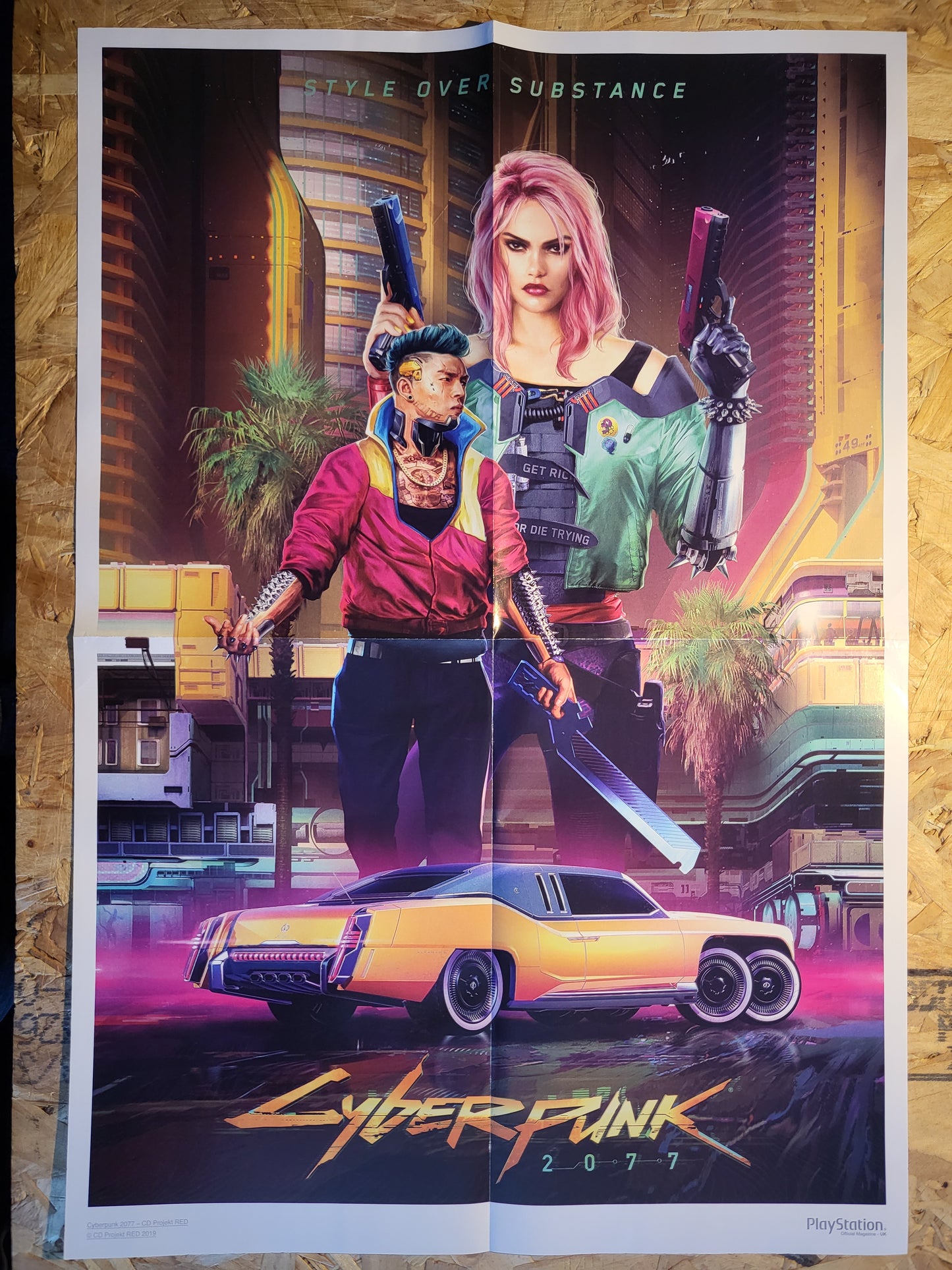 Playstation Magazine CYBERPUNK 2077 POSTER (1024) Substance over Style
