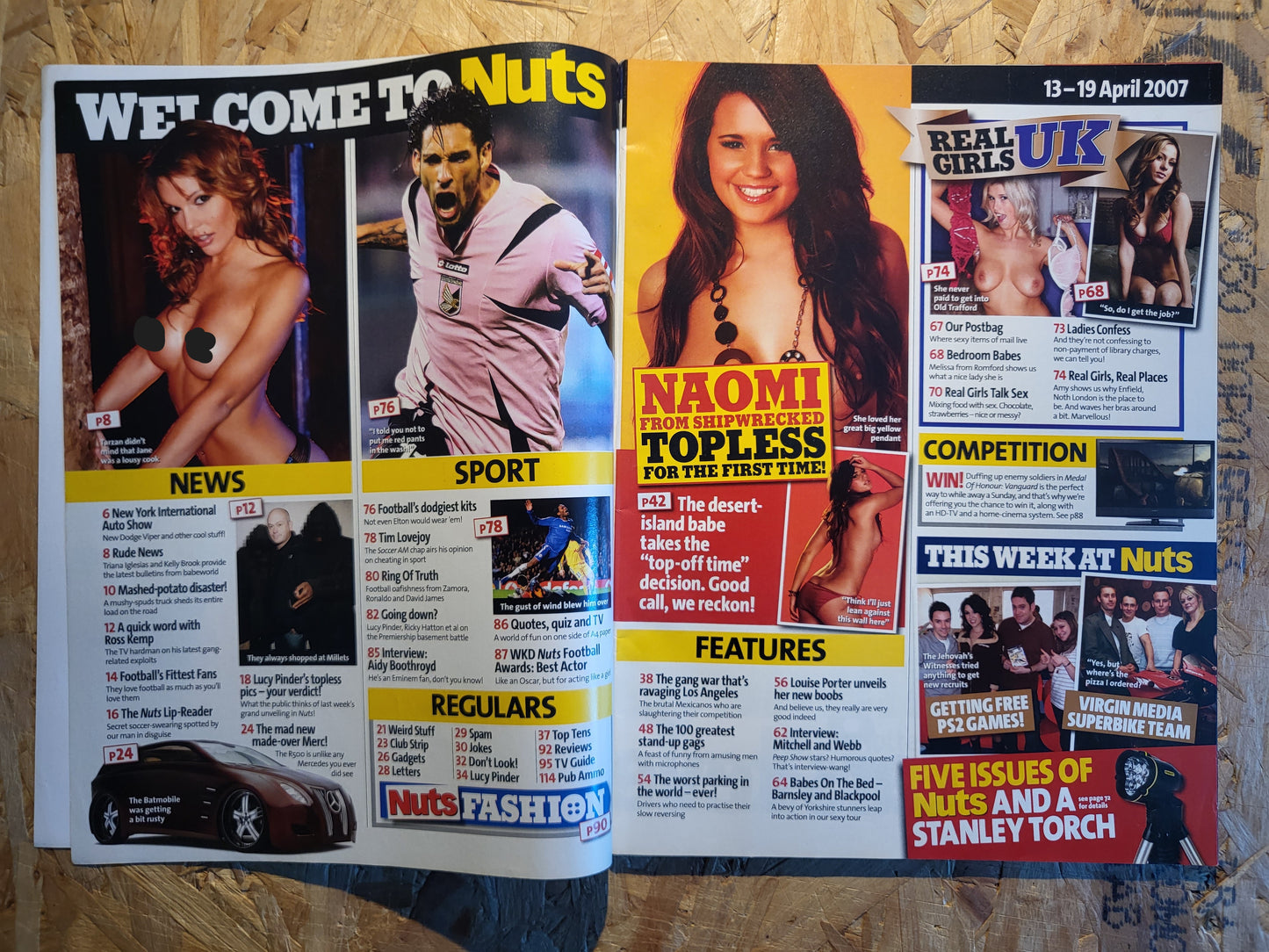 Nuts 13-19 April 2007 (1025)RARE LUCY PINDER POSTER Louise Porter Naomi Millbank-Smith