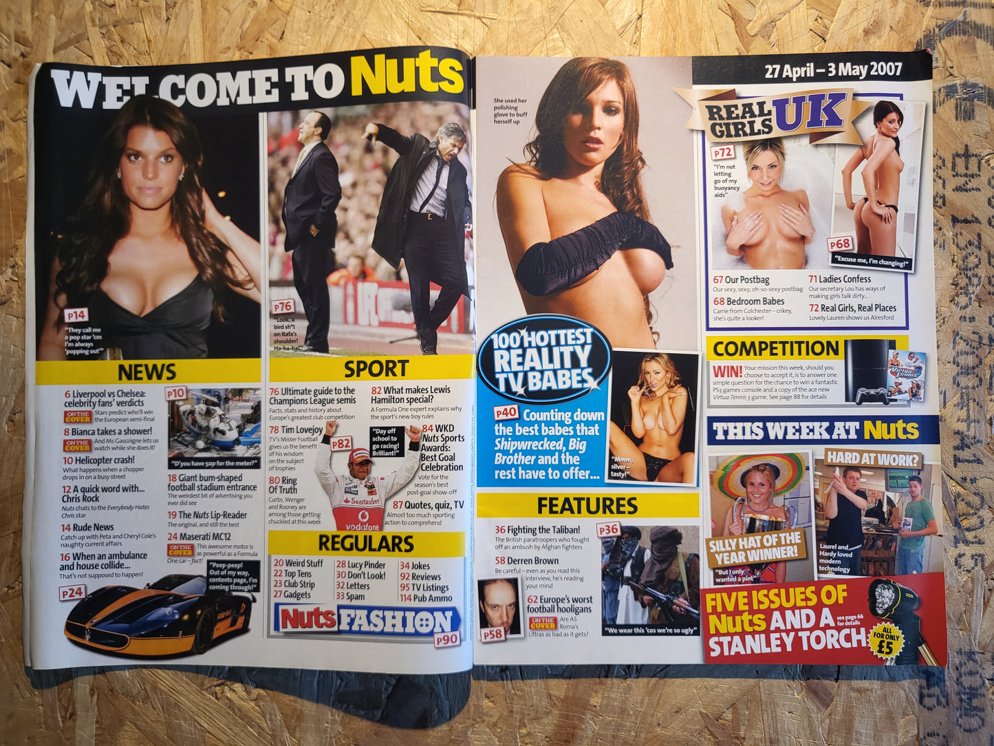 Nuts 27 April 3 May 2007 (1025) RARE POSTER Lucy Pinder Bianca Gascoigne Gemma Atkinson