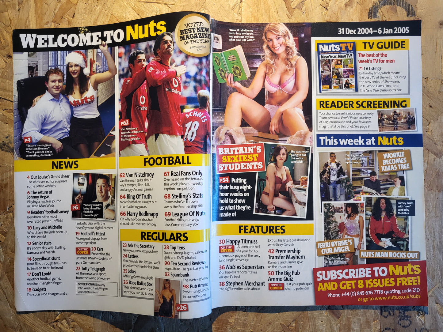 Nuts 31 December 6 January 2004 (1025) Abi Titmuss Van Nistelrooy