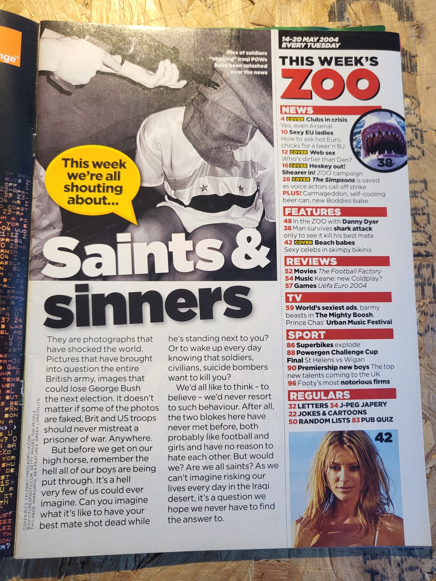 Zoo Magazine 14-20 May 2004 (1026) Jennifer Ellison Caprice