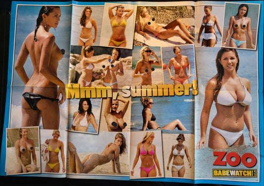 Zoo Magazine LARGE POSTER Keeley (1027) Babewatch Sophie Howard Lucy Pinder