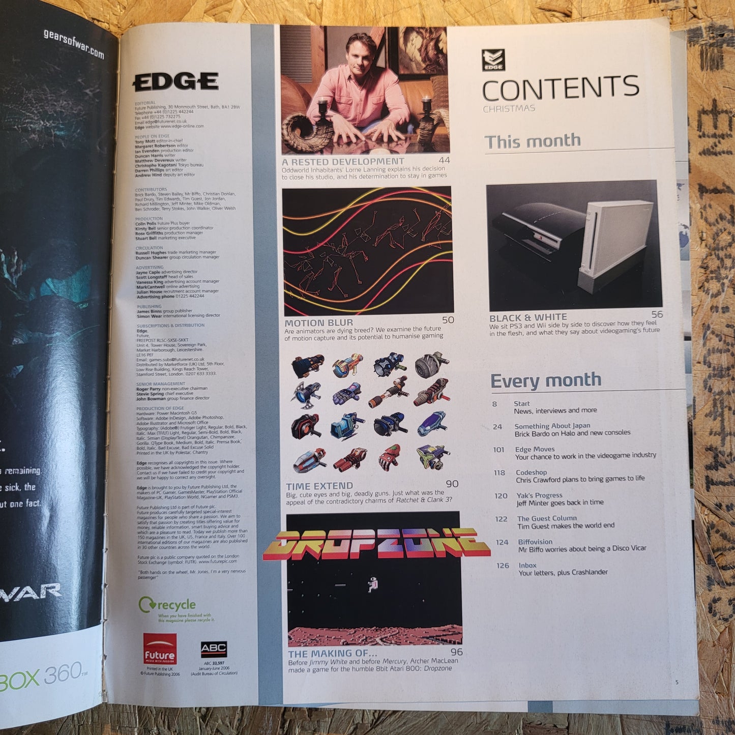 Edge Magazine Christmas 2006 (1011) Rainbow 6 Vegas Zelda Gears of War