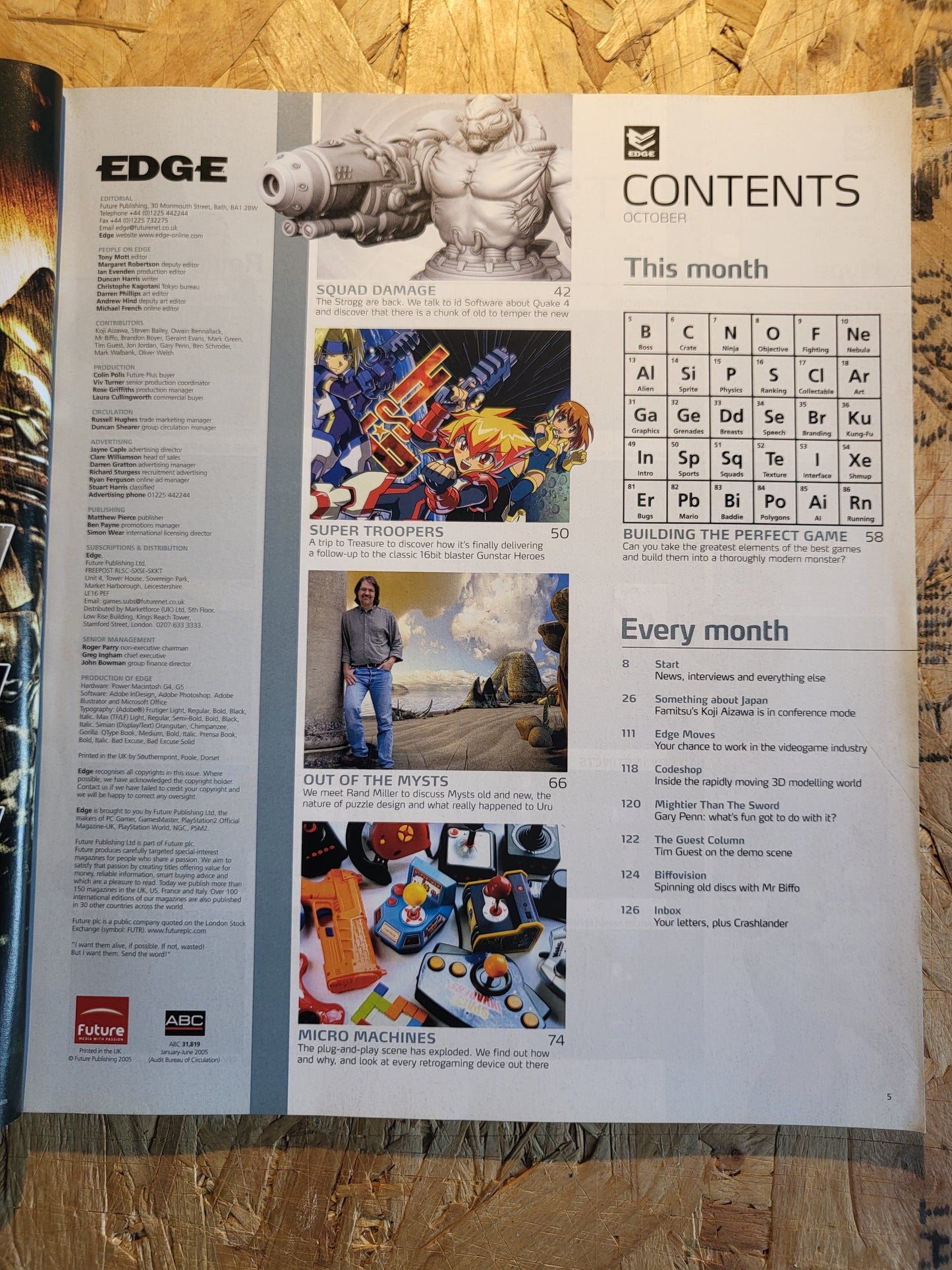 Edge Magazine October 2005 (1028) Quake Ape Escape Geist Ouendan