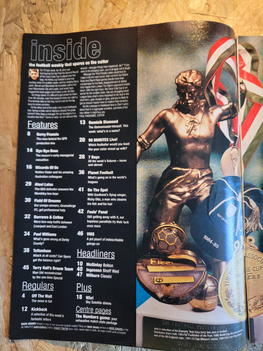 90 Minute Magazine 1 October 1994 #225 (1030)(RARE) Robbie Slater Gerry Francis Alexi Lalas