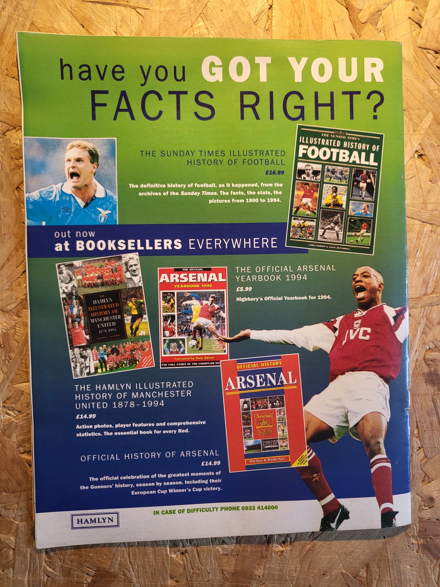 90 Minute Magazine 26 November 1994 #233 (1030)(RARE) Andy Craft Steve Hodge Joe Royle Dion Dublin