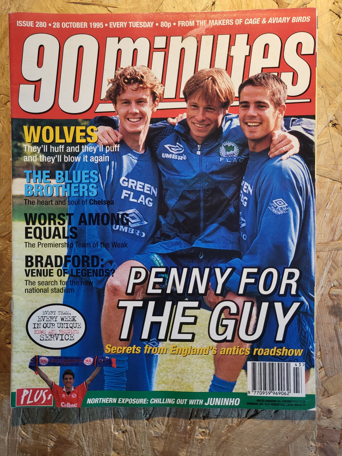 90 Minute Magazine 28 October 1995 #280 (1030)(RARE) Russ Williams Gary McAllister