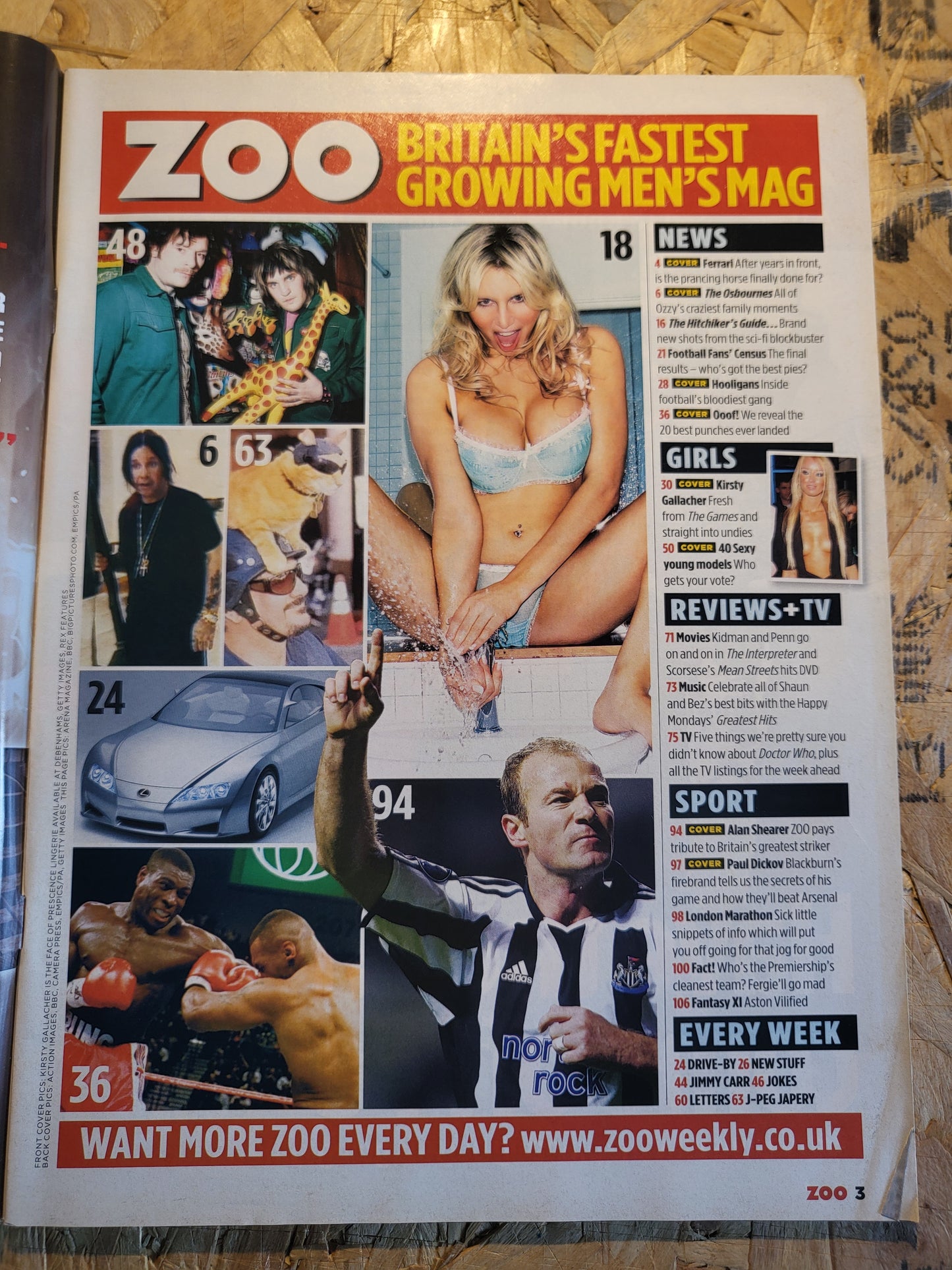 ZOO Magazine 15-21 April 2005 (1031) Kirsty Gallacher