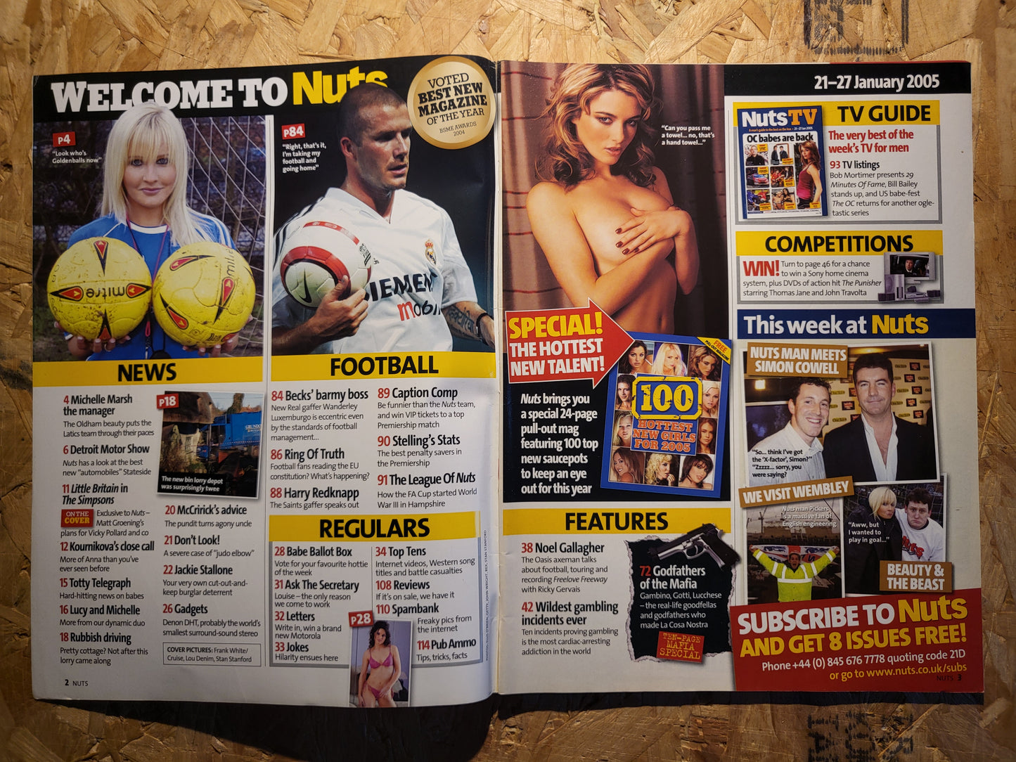 Nuts 21-27 January 2005 (Rare)(1034) Sophie Howard Michelle Marsh Katie Downes