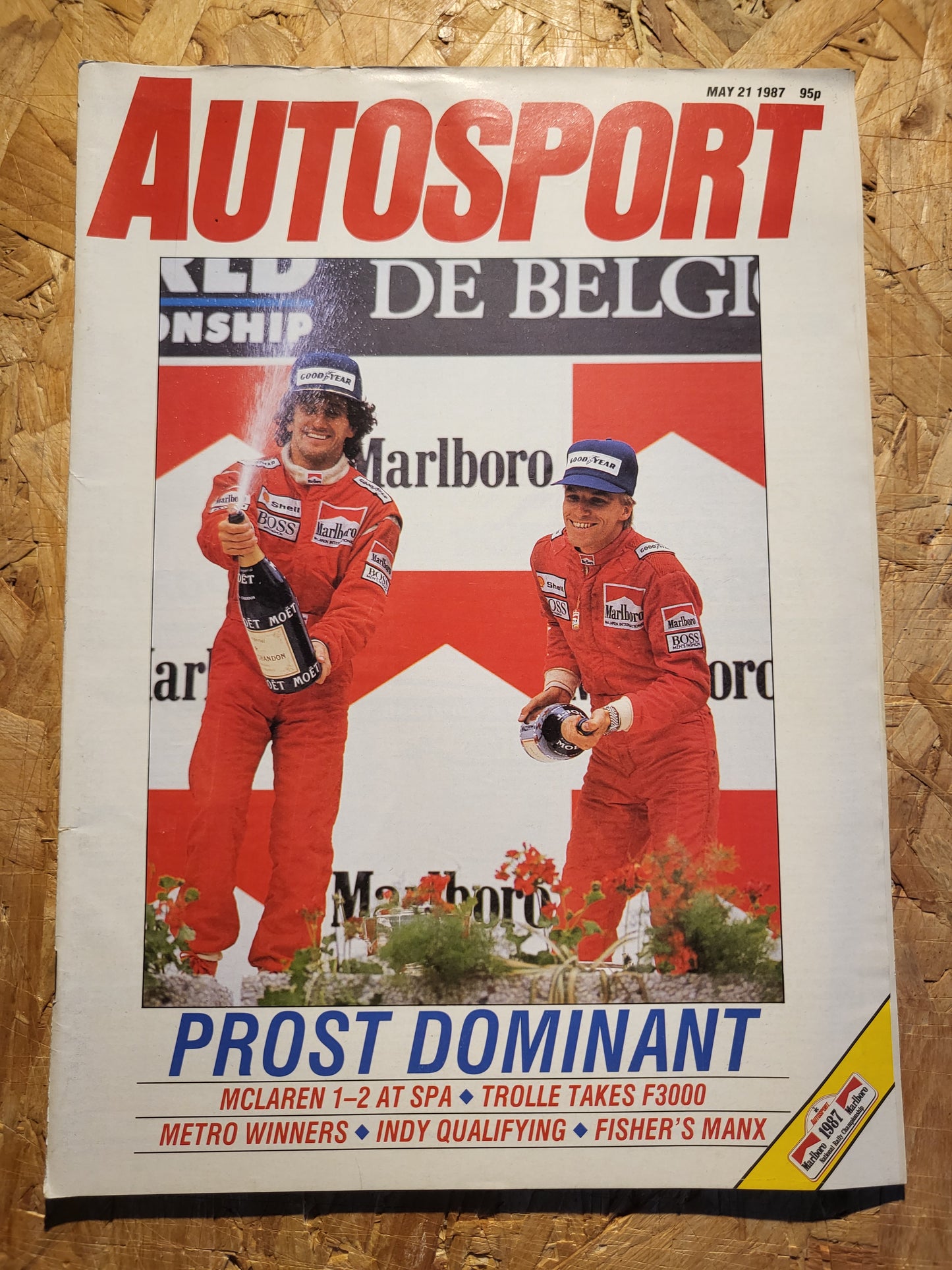 Autosport Magazine 21 May 1987 (1035) McLaren 1-2 Indy 500 Spa F3000