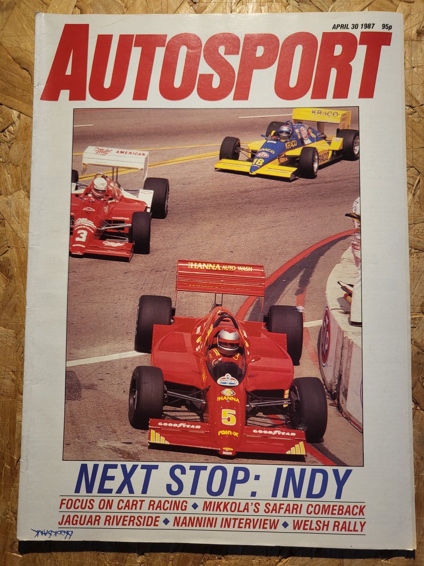 Autosport Magazine 30 April 1987 (1035) Sandro Nannini Hannu MIkkola Cosworth Sierra