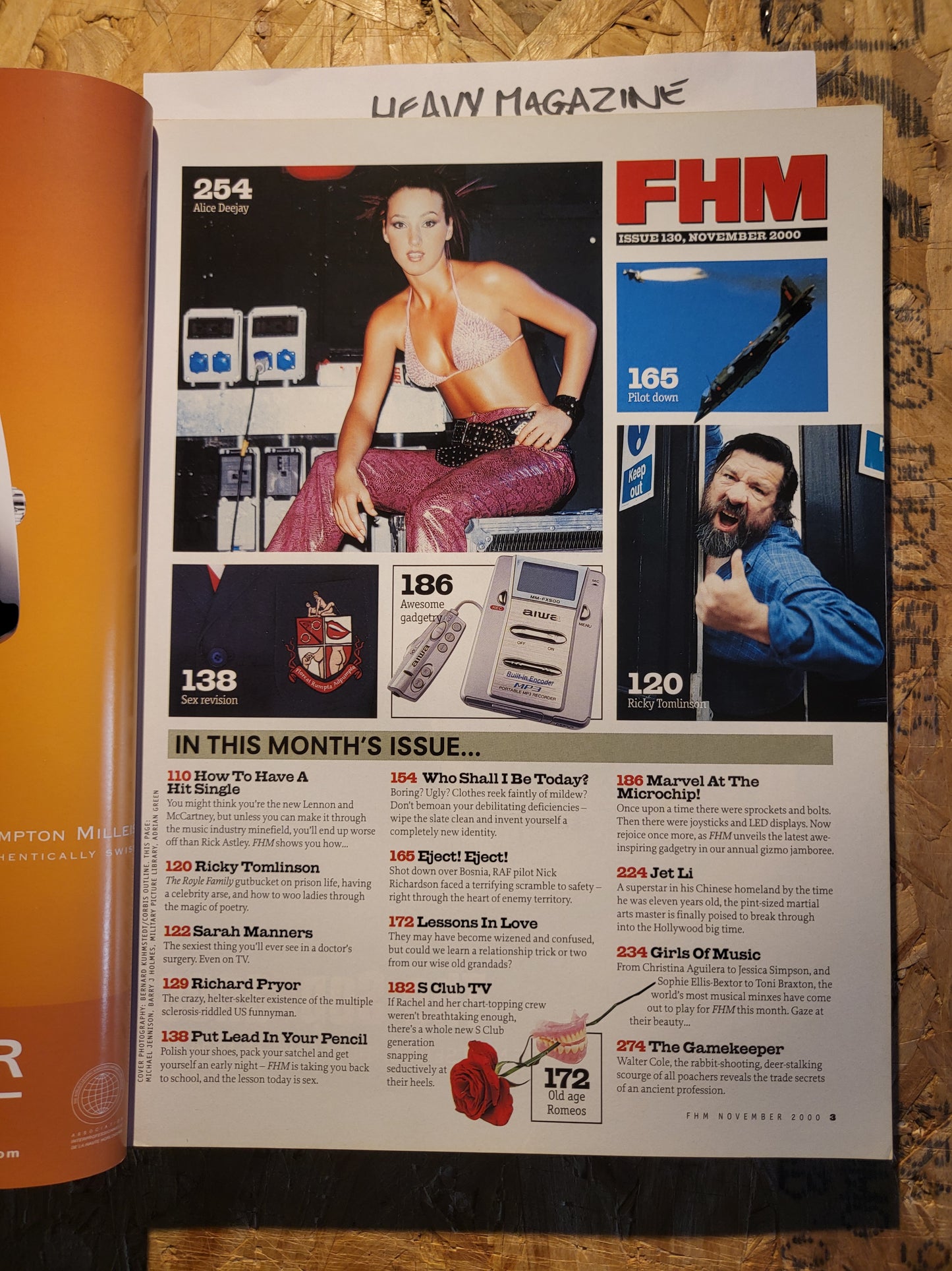 FHM Magazine November 2000 (1041) Christina Aguilera Jessica Simpson Sophie Ellis