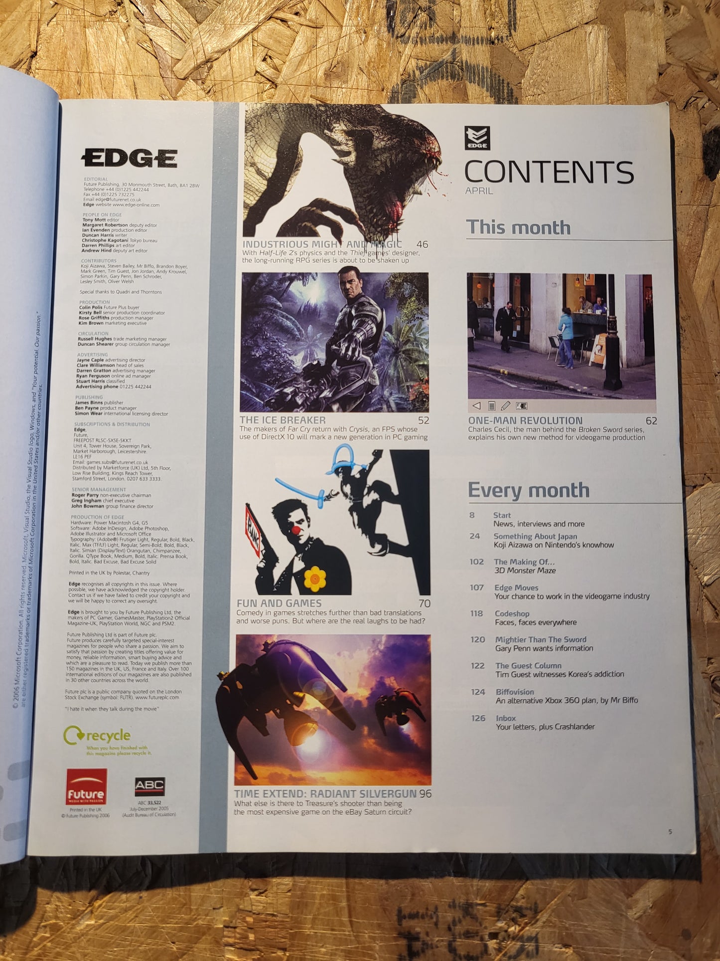 EDGE Magazine April 2006 (1042) Crysis Daxter Lego Star Wars Siren Flatout
